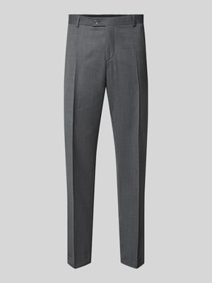 straight fit broek van scheerwolmix Shop The Look MANNEQUINE