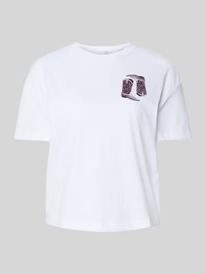 T-shirt met motiefprint Shop The Look MANNEQUINE