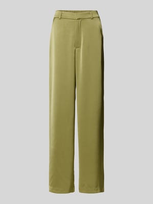 Straight Fit Stoffhose aus Satin Modell 'Emmett' Shop The Look MANNEQUINE
