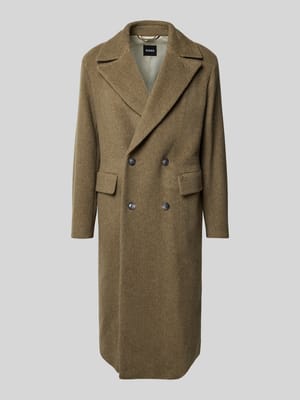 Relaxed fit lange jas van alpacamix, model 'CALE' Shop The Look MANNEQUINE