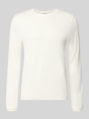Bluzka z długim rękawem z okrągłym dekoltem model 'Baldi' Shop The Look MANNEQUINE