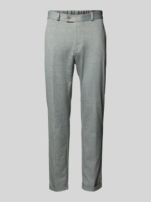 Tapered Fit Stoffhose mit Applikation Modell 'Clow' Shop The Look MANNEQUINE