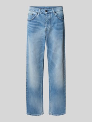 Straight Fit Jeans mit Kontrastnähten Shop The Look MANNEQUINE