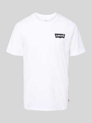 T-shirt met labelprint Shop The Look MANNEQUINE