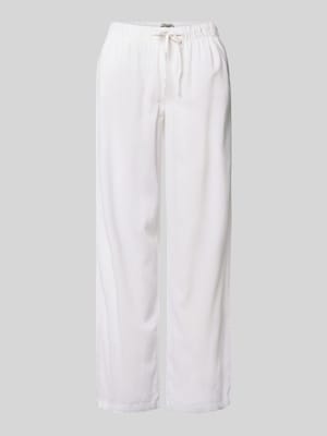 Wide Leg Leinenhose mit elastischem Bund Modell 'GOA' Shop The Look MANNEQUINE