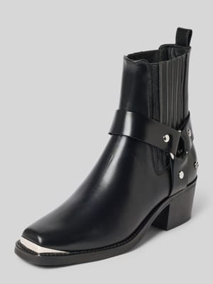 Bikerlaarzen van echt leer Shop The Look MANNEQUINE