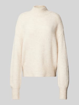 Gebreide pullover met opstaande kraag, model 'ANNE' Shop The Look MANNEQUINE