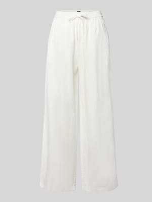 Weite Hose aus Leinen-Mix mit Tunnelzug Shop The Look MANNEQUINE