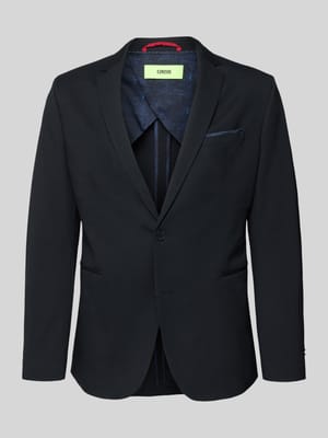 Slim fit 2-knoops colbert met paspelzakken, model 'Data' Shop The Look MANNEQUINE