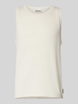 Tanktop mit Rundhalsausschnitt und Label-Detail Shop The Look MANNEQUINE