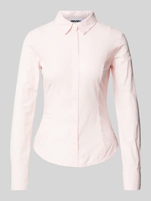 Slim fit blouse met doorknoopsluiting Shop The Look MANNEQUINE