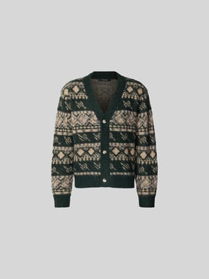 Strickjacke mit Knopfleiste Shop The Look MANNEQUINE