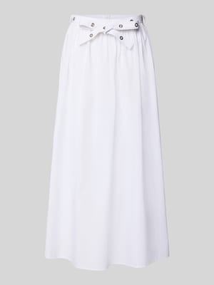 Ausgestellter Midi-Rock aus reiner Baumwolle Modell 'C_VIDOL' Shop The Look MANNEQUINE