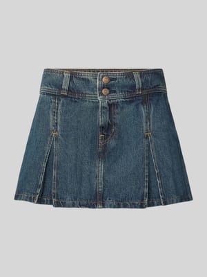 Ausgestellter Mini-Rock aus reiner Baumwolle Shop The Look MANNEQUINE