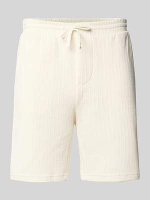 Regular Fit Bermudas aus strukturiertem Material Modell 'TREY LIFE' Shop The Look MANNEQUINE
