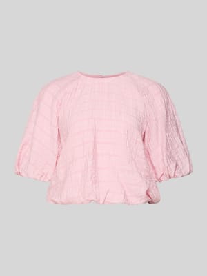 Regular Fit Bluse mit Strukturmuster Shop The Look MANNEQUINE