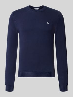 Strickpullover mit gerippten Abschlüssen Shop The Look MANNEQUINE