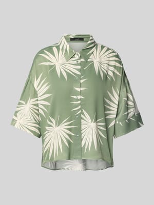 Relaxed Fit Bluse aus Viskose mit überschnittenen Schultern Shop The Look MANNEQUINE