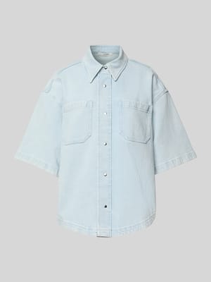 Regular Fit Jeansbluse mit Brusttaschen Modell 'ERICA' Shop The Look MANNEQUINE