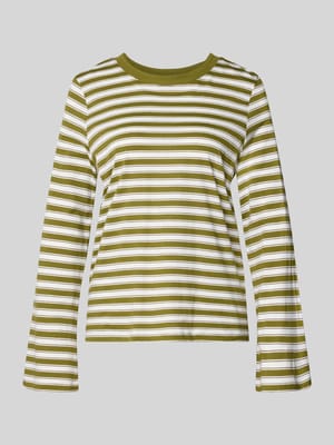 bluzka z długim rękawem o kroju regular fit z czystej bawełny model 'LUNA' Shop The Look MANNEQUINE