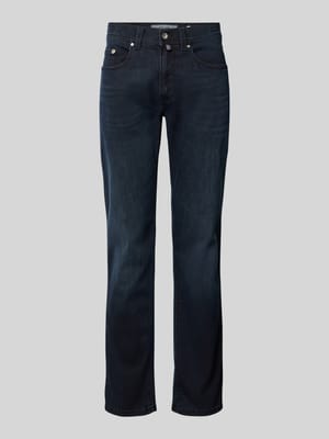 Tapered Fit Jeans im 5-Pocket-Design Modell 'Lyon' Shop The Look MANNEQUINE