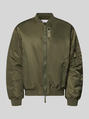Kurtka bomber z dwukierunkowym zamkiem błyskawicznym model 'Poul' Shop The Look MANNEQUINE