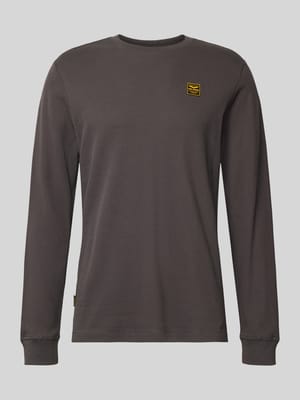 Longsleeve mit Label-Detail Shop The Look MANNEQUINE