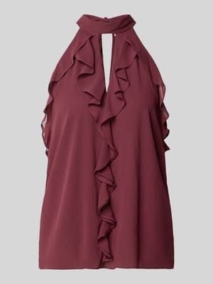 Top mit Volants und Neckholder Shop The Look MANNEQUINE