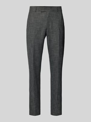 Tapered Fit Anzughose mit Bügelfalten Modell 'Melwin' Shop The Look MANNEQUINE