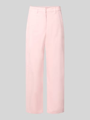 Spodnie o kroju straight fit z mieszanki bawełny Shop The Look MANNEQUINE