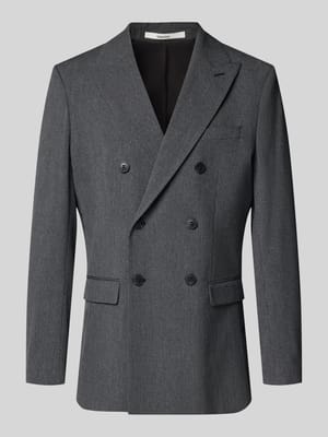 Slim Fit Sakko mit doppelreihiger Knopfleiste Shop The Look MANNEQUINE