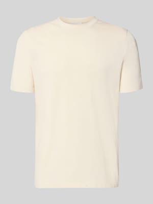 slim fit T-shirt van puur katoen Shop The Look MANNEQUINE