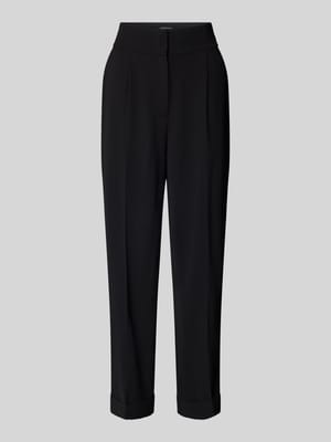 Tapered fit stoffen broek met bandplooien Shop The Look MANNEQUINE