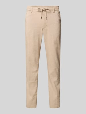 Modern Fit Straight Leg Hose aus Leinen-Mix Modell 'KANE1' Shop The Look MANNEQUINE