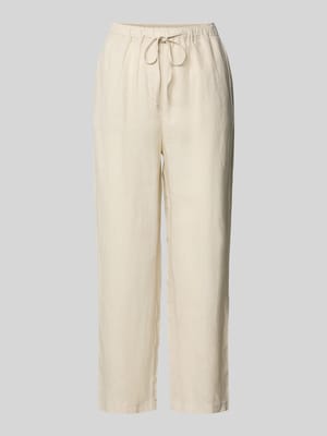 Caprihose aus Leinen mit elastischem Bund Modell 'LINEN' Shop The Look MANNEQUINE