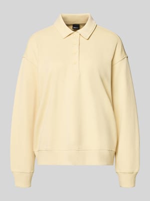 Bluza z kołnierzykiem polo i listwą guzikową Shop The Look MANNEQUINE