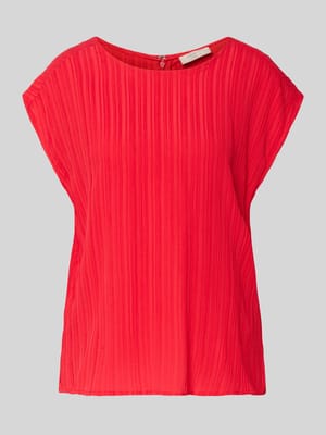 Blusentop mit Strukturmuster Modell 'Grsvalse' Shop The Look MANNEQUINE