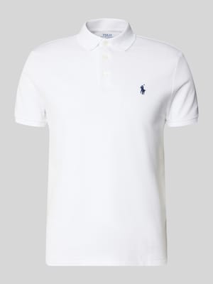 Costum krój slim fit koszulka polo z mieszanka bawełny Shop The Look MANNEQUINE