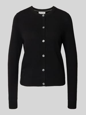 Strickjacke aus Kaschmir mit Rundhalsausschnitt Shop The Look MANNEQUINE