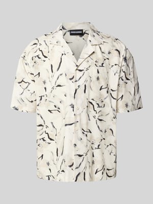 Relaxed fit vrijetijdsoverhemd met labelstitching, model 'Novo' Shop The Look MANNEQUINE