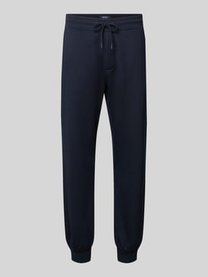 straight fit joggingbroek van katoenmix Shop The Look MANNEQUINE