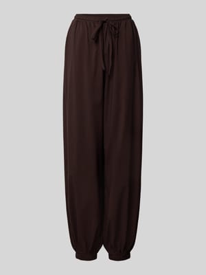 Balloon fit stoffen broek van viscosemix model 'Hamy' Shop The Look MANNEQUINE