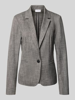 Slim fit blazer met reverskraag en paspelzakken Shop The Look MANNEQUINE