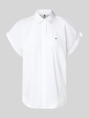 Relaxed Fit Bluse aus Popeline Shop The Look MANNEQUINE