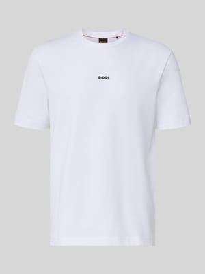 T-Shirt mit Label-Print Shop The Look MANNEQUINE