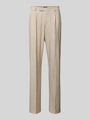 Straight Fit Anzughose mit Viskose-Anteil Modell 'EDEN' Shop The Look MANNEQUINE