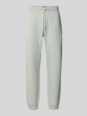 Regular fit sweatpants met elastische pijpboorden Shop The Look MANNEQUINE