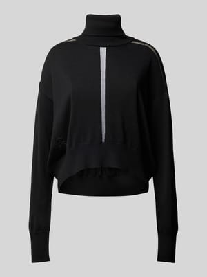 Cropped Rollkragenpullover aus Wolle Modell 'MAGLIA Shop The Look MANNEQUINE