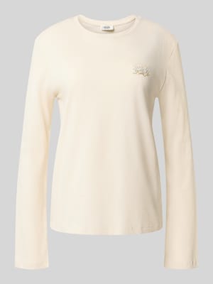 Regular fit shirt met lange mouwen met labelstitching Shop The Look MANNEQUINE