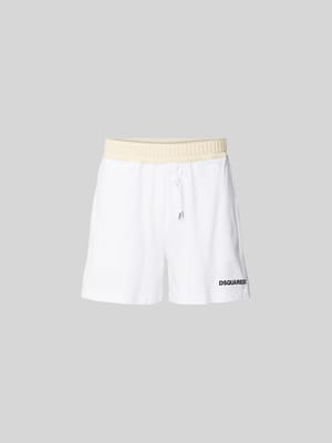Shorts mit Label-Detail Shop The Look MANNEQUINE